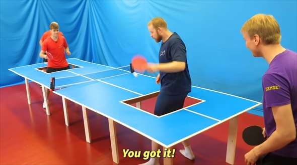 こんな卓球台は嫌だ　クレイジーな卓球台を作ってみた