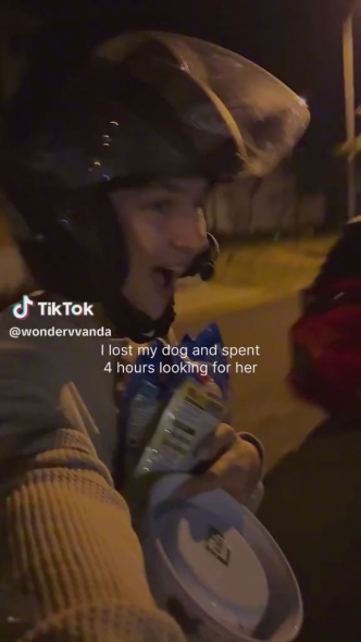 愛犬を探す投稿者