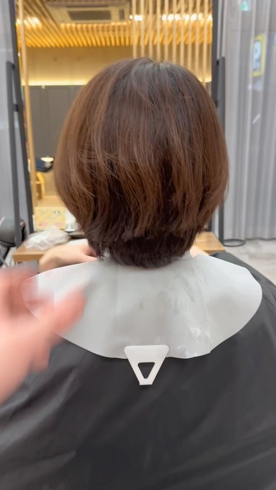 ヘアカットする前の髪