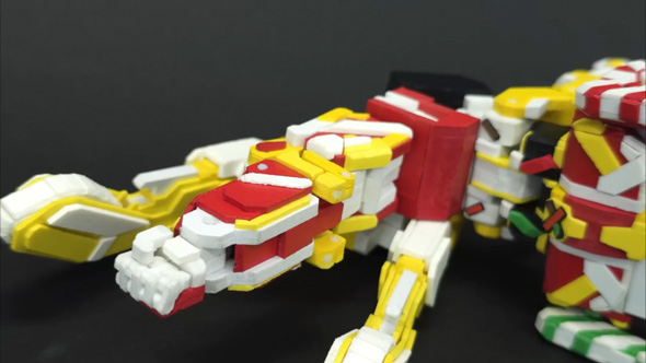 サンタ 変形 合体 ロボ 自作 フィギュア