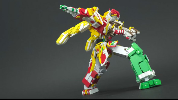 サンタ 変形 合体 ロボ 自作 フィギュア