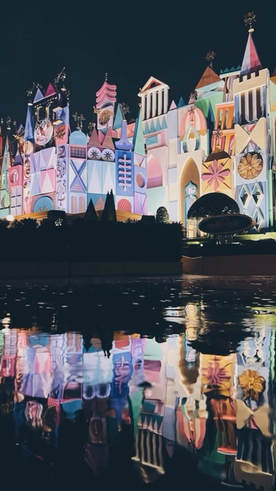 雨夜のディズニーランド