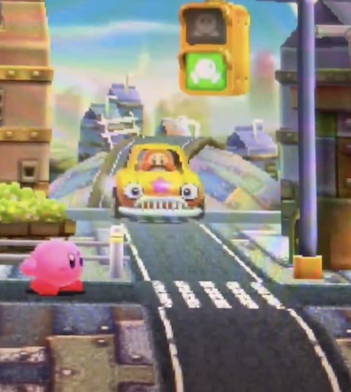 走ってくるワドルディの車