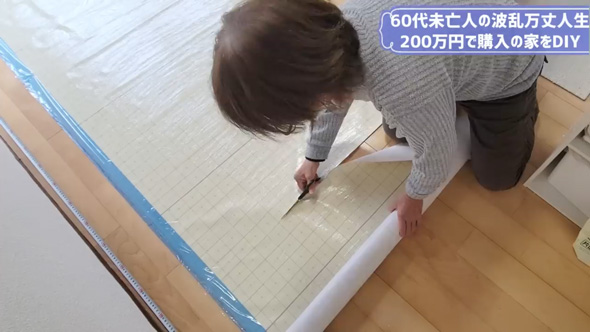 女性 60代 DIY 200万 一軒家 ドア クロス 波乱万丈人生