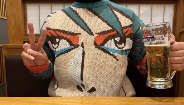 花畑チャイカのセーター（表）