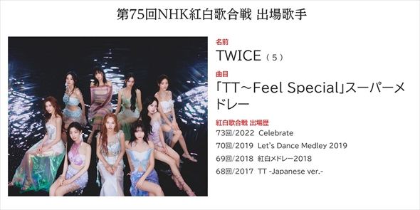 NHK 紅白 TWICE