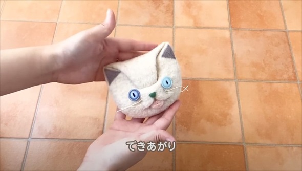 冬休みにやってみたい！ ハマナカが教える羊毛フェルトの猫