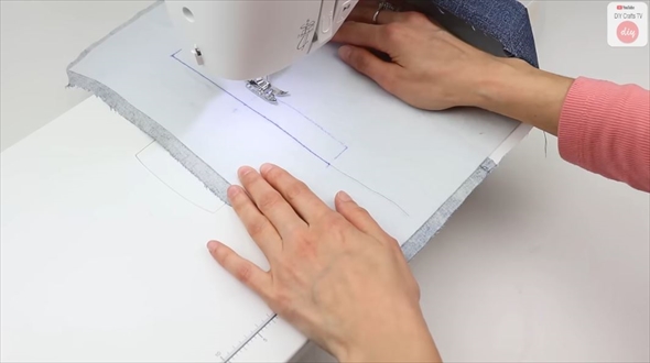 古着デニムで作る爽やかなチェーンバッグ