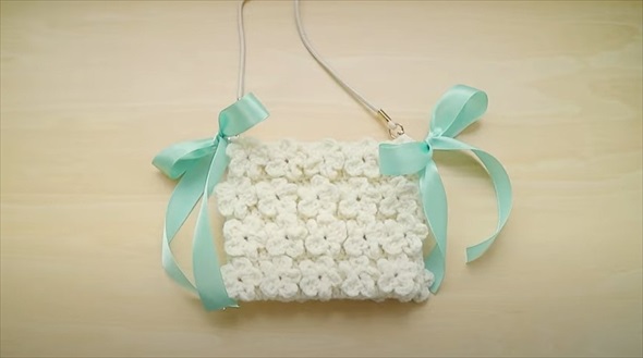 フラワーミニバッグの完成です