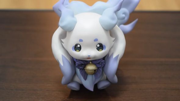 完成したバーチャルYouTuber「ルンルン」のフィギュアの正面