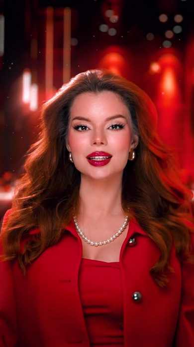 すっぴんから強めメイクに大変身