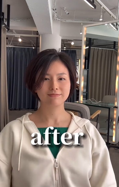 ヘアカットビフォアフ