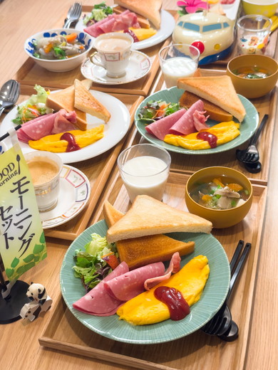 モーニングセット風朝食写真