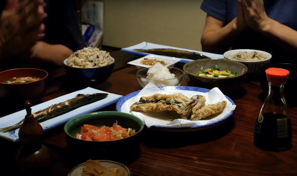 待ちに待った夕ご飯