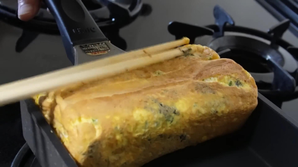 海苔とネギの厚焼き卵