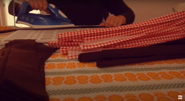 はぎれ山から24個のバッグを作る