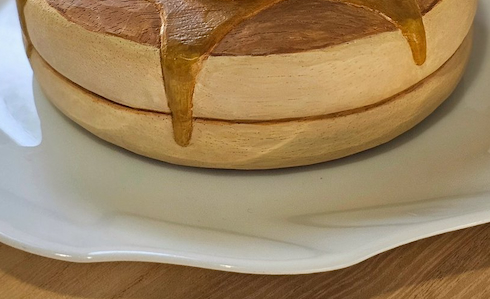木彫りのホットケーキ