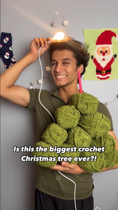 かぎ針編みクリスマスツリー