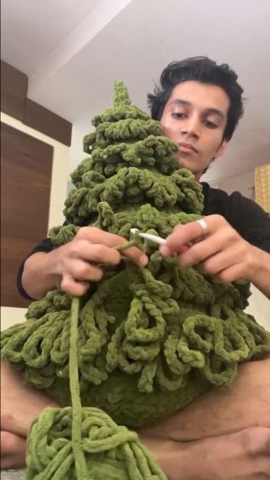 かぎ針編みクリスマスツリー