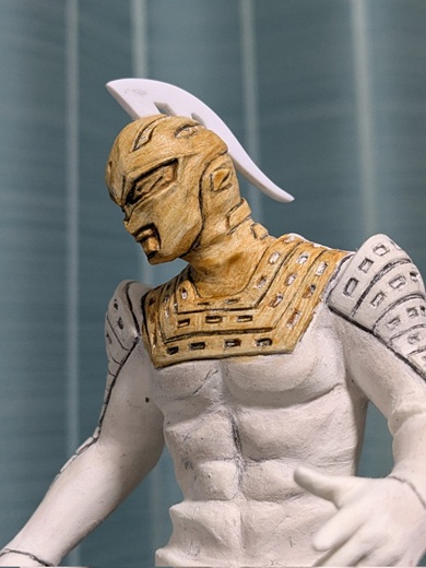 制作途中のウルトラセブンXフィギュア