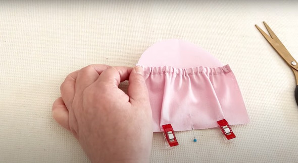 ウールのハギレでポーチ作り