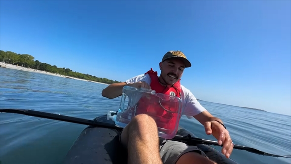 海水から食塩を取り出す実験
