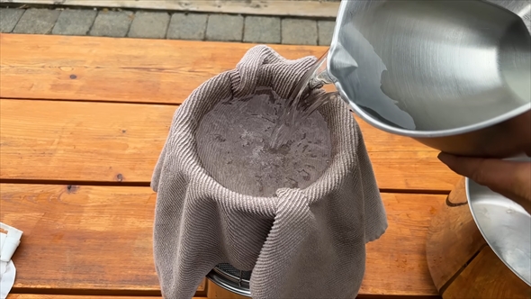 海水から食塩を取り出す実験