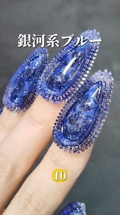 夫が作る超立体ネイルがすんごい