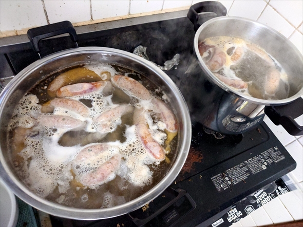 絵面が料理工程ではない宅飲み