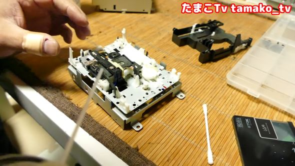 ジャンク品コンポのMDプレーヤーユニットをメンテナンス