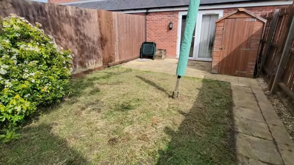 作業後の庭の様子