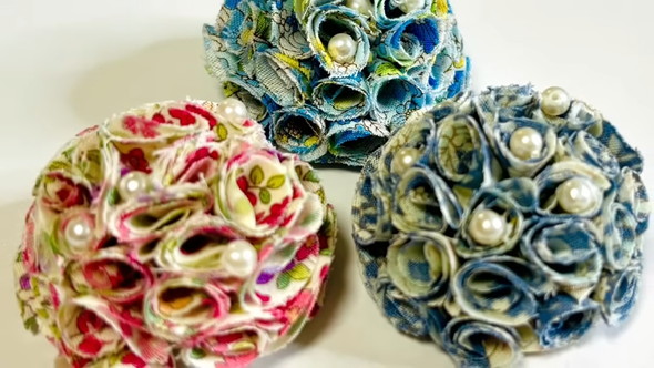 ハギレで作る花のブローチの解説