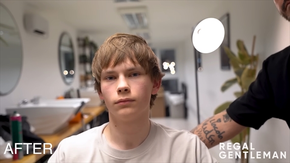 4歳からロングヘアの青年が大胆イメチェン