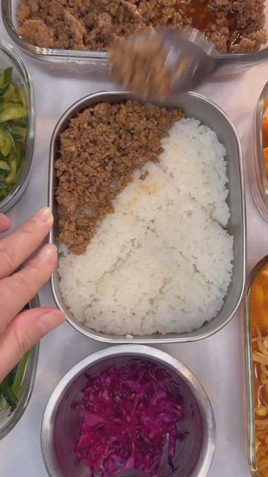 ビビンバ弁当の料理工程