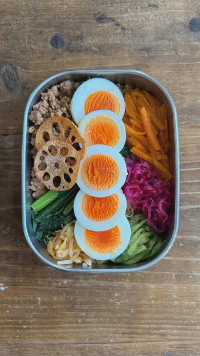 ビビンバ弁当の料理工程