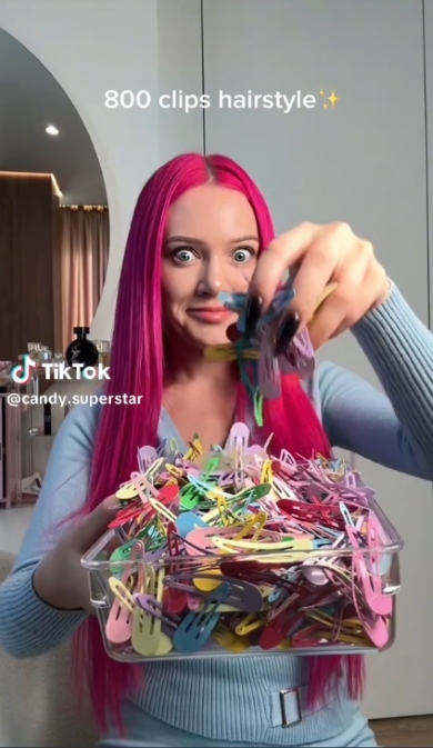 大量のヘアピンを準備