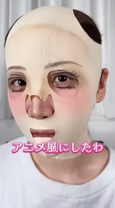 タイツの上からメイク02