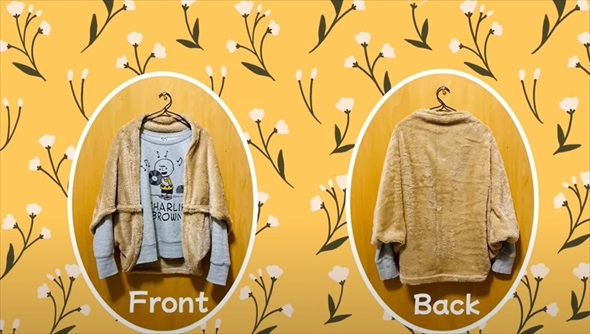 ダイソーのひざ掛けをあっという間にリメイク