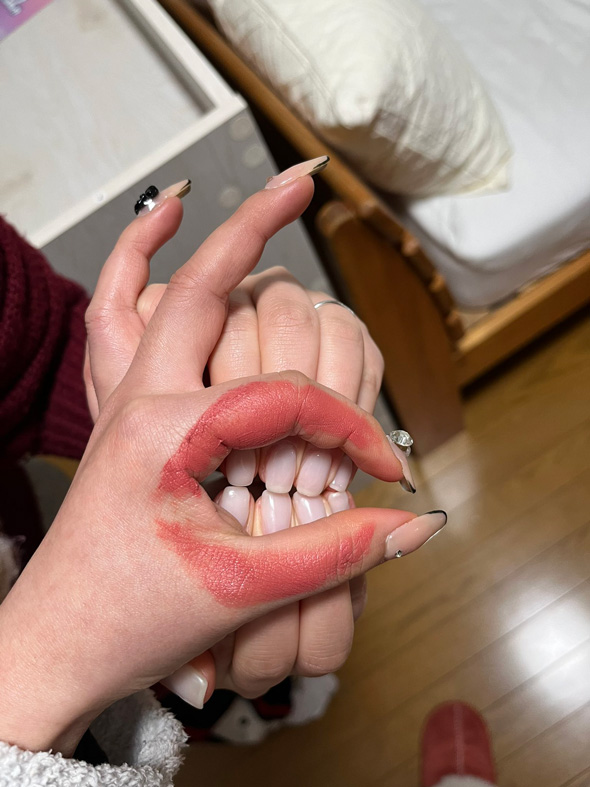 白い ネイル 歯 口 再現