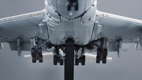 1万個以上のレゴで作ったボーイング747