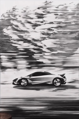 疾走感がすごいクルマの絵