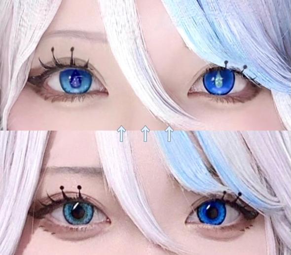 半年前と今のメイクの違い