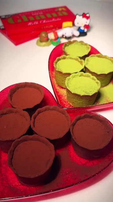 完成した生チョコタルト