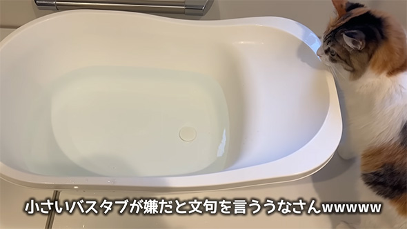 小さいバスタブが