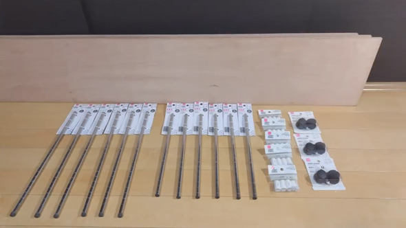 ダイソー ジョイントラック ポール 活用 板 可動棚 DIY