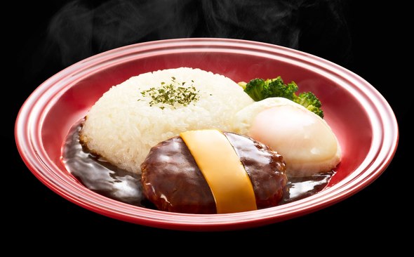 Kona's Coffee監修 とろ〜っと半熟たまご＆チーズのロコモコ ／ ファミリーマート 絶品！とろたま弁当