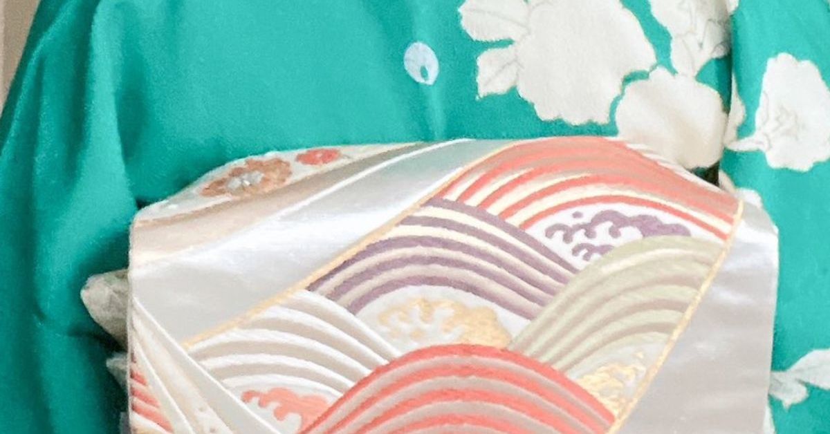 【着物】何も考えず二重太鼓を結んで鏡を見たら……　偶然できた絵柄に「これ、最高に気持ちがいい！！」「お見事です」（1/3） | 女性 ねとらぼ