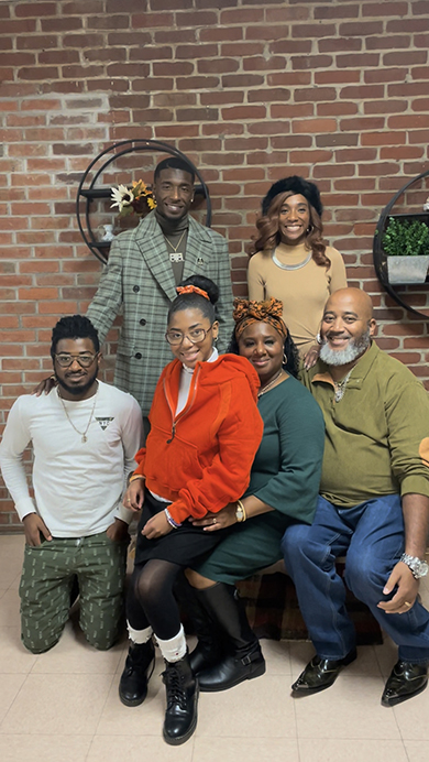 14年前の家族写真を再現