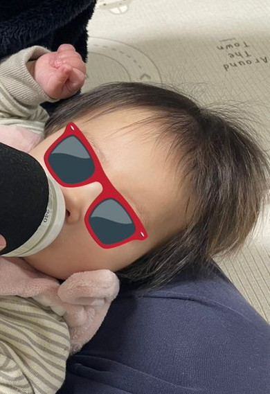 フェルト恵方巻と赤ちゃん