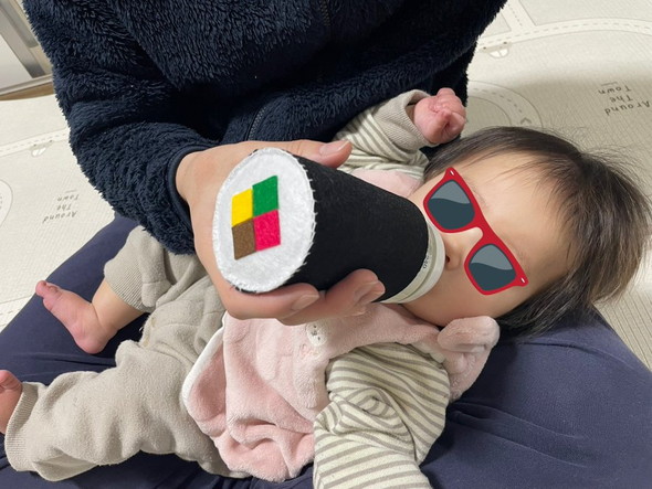 フェルト恵方巻と赤ちゃん